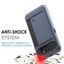 Galaxy S6 EDGE Case PunkCase CLUTCH Navy Series Slim Armor Soft Cover Case W/ Screen Protector -Phone Vibe Shop drop wallet samsung s6 90da08e5 bc22 4423 8549 d61d18e44243