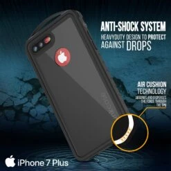 IPhone 8+ Plus Waterproof Case, Punkcase ALPINE Series, Black | Heavy Duty Armor Cover -Phone Vibe Shop drop webster 2 iphone 7 1c110447 c0fc 4186 87c2 35d66bf8fd0d