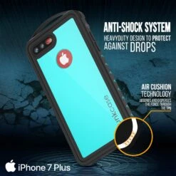 IPhone 8+ Plus Waterproof Case, Punkcase ALPINE Series, Teal | Heavy Duty Armor Cover -Phone Vibe Shop drop webster 2 iphone 7 3ea5f49c 0300 4215 99f8 14d4c152428b