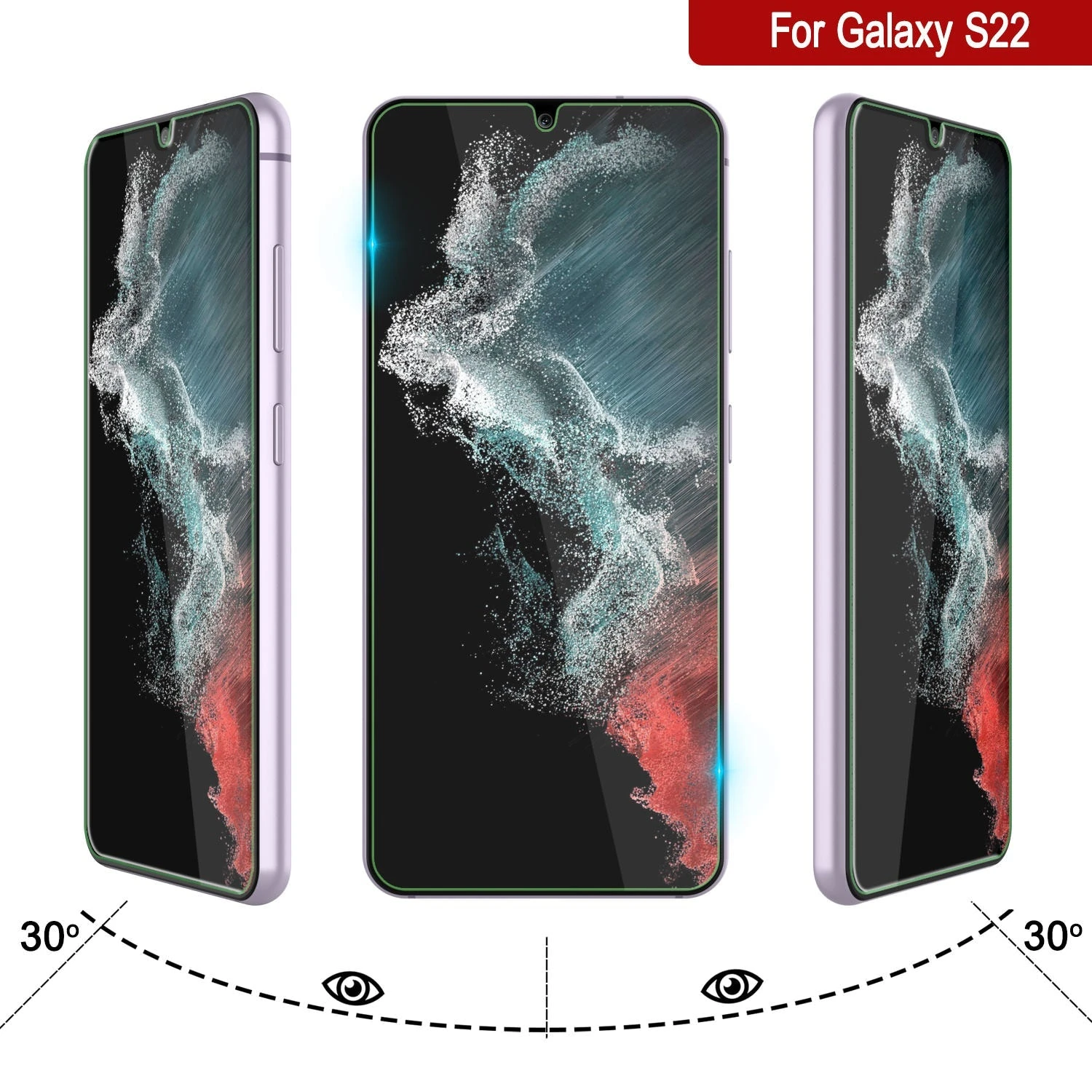 Galaxy S22White Punkcase Glass SHIELD Tempered Glass Screen Protector 0.33mm Thick 9H Glass 7 Galaxy S22White Punkcase Glass SHIELD Tempered Glass Screen Protector 0.33mm Thick 9H Glass - Image 5
