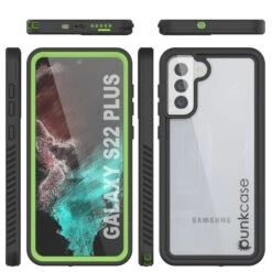 Galaxy S22+ Plus Water/ Shockproof [Extreme Series] Screen Protector Case [Light Green] -Phone Vibe Shop galaxy s22 plus waterproof case extreme series ultra slim fit innovative design ip68 certified advanced sealing scratch resistant shockproof dirtproof snowproof armor cover 8 104c5735