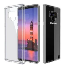 Galaxy Note 9 Case, PUNKcase [LUCID 2.0 Series] [Slim Fit] Armor Cover W/Integrated Anti-Shock System [Clear]