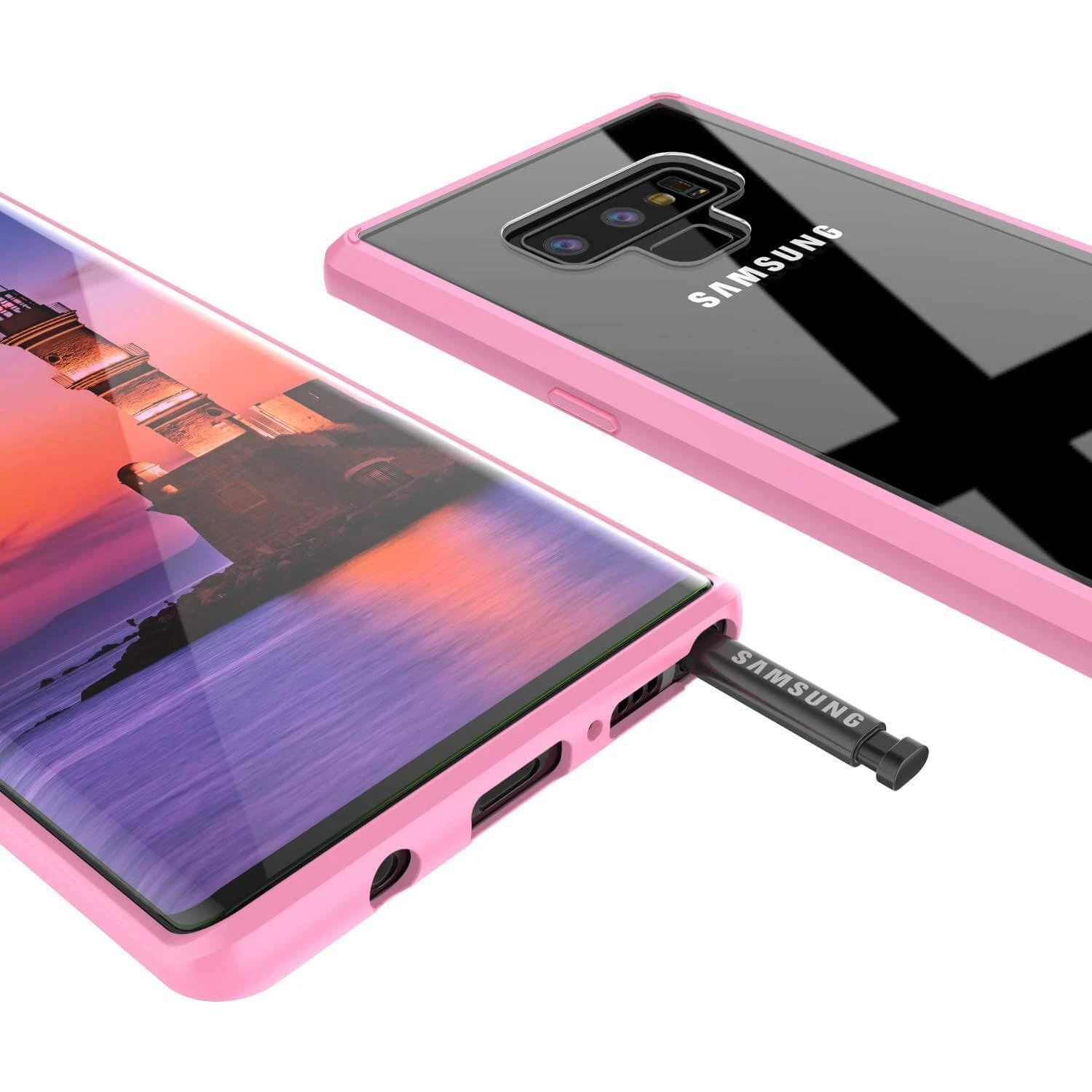 Galaxy Note 9 Case, PUNKcase [LUCID 2.0 Series] [Slim Fit] Armor Cover W/Integrated Anti-Shock System [Pink] - Image 2