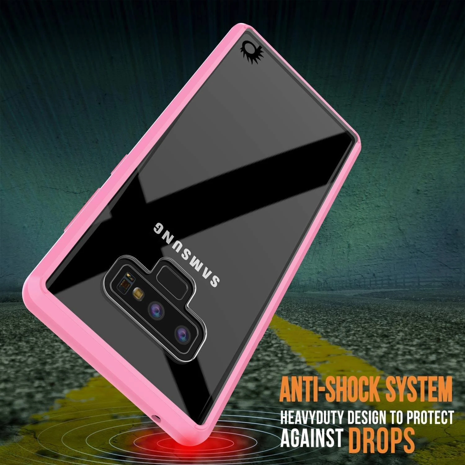 Galaxy Note 9 Case, PUNKcase [LUCID 2.0 Series] [Slim Fit] Armor Cover W/Integrated Anti-Shock System [Pink] - Image 6