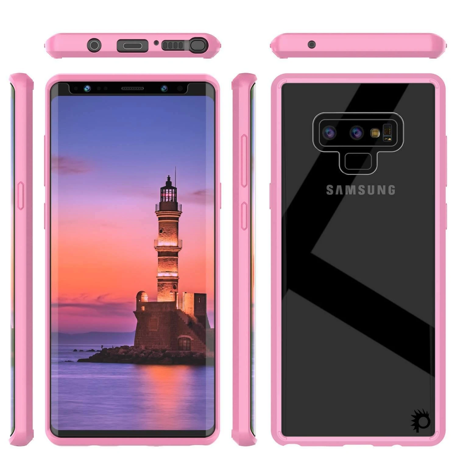 Galaxy Note 9 Case, PUNKcase [LUCID 2.0 Series] [Slim Fit] Armor Cover W/Integrated Anti-Shock System [Pink] - Image 7