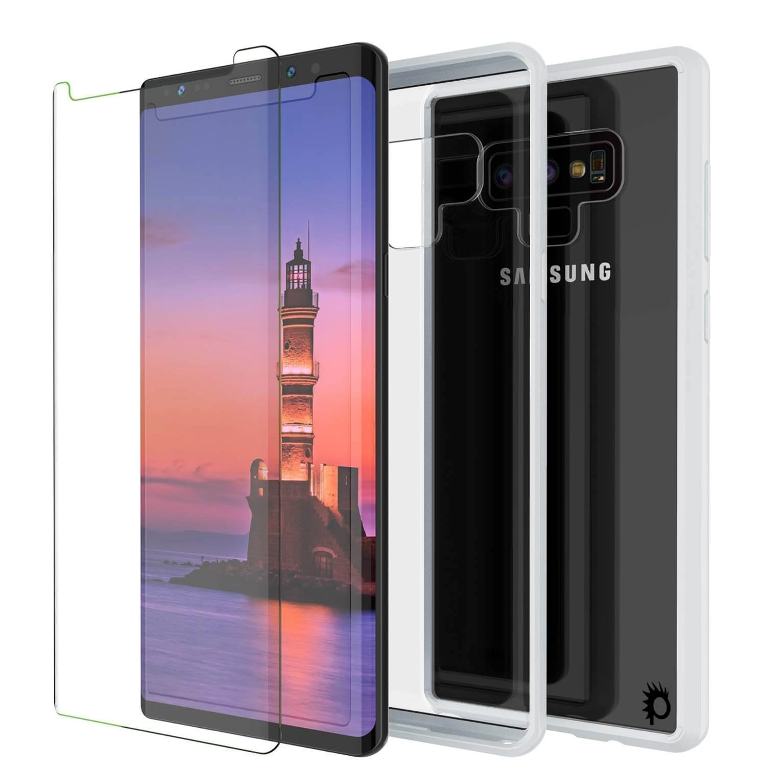 Galaxy Note 9 Case, PUNKcase [LUCID 2.0 Series] [Slim Fit] Armor Cover W/Integrated Anti-Shock System [White] - Image 5