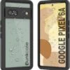 Google Pixel 6a Waterproof IP68 Case, Punkcase [Black] [Extreme Series] [Slim Fit]