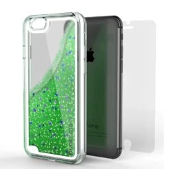 IPhone 8 Case, PunkCase LIQUID Green Series, Protective Dual Layer Floating Glitter Cover -Phone Vibe Shop green f7530823 ad74 47fd 9f32 9735a1e19ff9