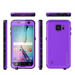 Galaxy S6 Waterproof Case PunkCase StudStar Purple Thin 6.6ft Underwater IP68 Shock/Dirt/Snow Proof -Phone Vibe Shop group 10cae5f2 3811 4246 a1c6 5f6ea034e68f