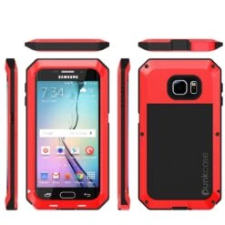 Galaxy S6 EDGECase, PUNKcase Metallic Red ShockproofSlim Metal Armor Case 10 Galaxy S6 EDGECase, PUNKcase Metallic Red ShockproofSlim Metal Armor Case -Phone Vibe Shop group 23903e25 1038 499d 8993 d64f0f4cb129