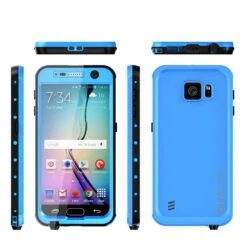 Galaxy S6 Waterproof Case PunkCase StudStar Light Blue Thin 6.6ft Underwater IP68 Shock/Dirt Proof -Phone Vibe Shop group 3291c601 efd8 4401 a474 af7eaef1edb1