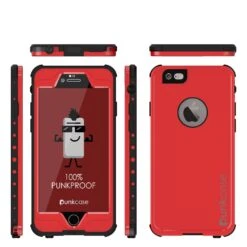 IPhone 6S+/6+ Plus Waterproof Case, PUNKcase StudStar Red W/ Attached Screen Protector | Warranty -Phone Vibe Shop group acb2be54 3b41 4ea8 8e7f 5ecf8b0cd8df