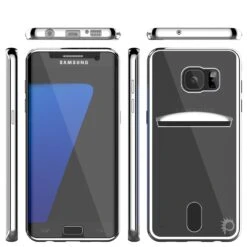 Galaxy S7 EDGE Case, PUNKCASE® LUCID Silver Series | Card Slot | SHIELD Screen Protector | Ultra Fit -Phone Vibe Shop group c5e24a57 f340 4001 9493 cc799c323a44
