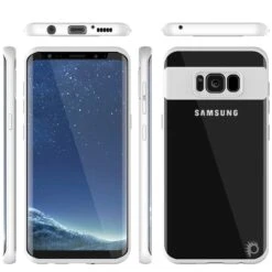 Galaxy S8 Case, Punkcase [MASK Series] [WHITE] Full Body Hybrid Dual Layer TPU Cover W/ Protective PUNKSHIELD Screen Protector -Phone Vibe Shop group clear samsung s8 41e86d44 d931 43cf b48f 7d3416c2c25c