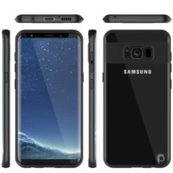 Galaxy S8 Case, Punkcase [MASK Series] [BLACK] Full Body Hybrid Dual Layer TPU Cover W/ Protective PUNKSHIELD Screen Protector -Phone Vibe Shop group clear samsung s8 c81235af cadc 4649 b31d 5bc1f7bd31fe