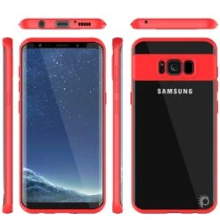 Galaxy S8 Plus Case, Punkcase [MASK Series] [RED] Full Body Hybrid Dual Layer TPU Cover W/ Protective PUNKSHIELD Screen Protector -Phone Vibe Shop group clear samsung s8 cae4656d e308 4b26 ac23 7e166b105d35