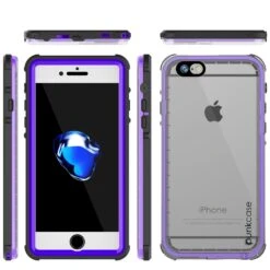 Apple IPhone SE (4.7") Waterproof Case, PUNKcase CRYSTAL Purple W/ Attached Screen Protector| Warranty