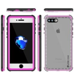 IPhone 7+ Plus Waterproof Case, PUNKcase CRYSTAL Pink W/ Attached Screen Protector| Warranty -Phone Vibe Shop group crystal iphone 7plus 328f7844 ee46 4124 9118 ab82d0d8ef6c
