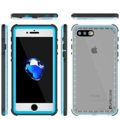 IPhone 7+ Plus Waterproof Case, PUNKcase CRYSTAL Light BlueW/ Attached Screen Protector| Warranty -Phone Vibe Shop group crystal iphone 7plus 3dc80fab e4ac 4880 b0a4 ce8717707990