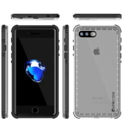 IPhone 8+ Plus Waterproof Case, PUNKcase CRYSTAL Black W/ Attached Screen Protector| Warranty -Phone Vibe Shop group crystal iphone 7plus 593cedc3 5e11 47a8 bafe 550d669f1d1d