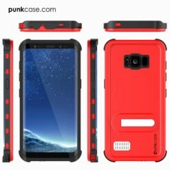 Galaxy S8 Plus Waterproof Case, Punkcase KickStud Red Series [Slim Fit] [IP68 Certified] [Shockproof] [Snowproof] Armor Cover. -Phone Vibe Shop group kickstand galaxy s8 1 205ccb0b 37a0 46a1 b5a1 7cbc67c79bb8