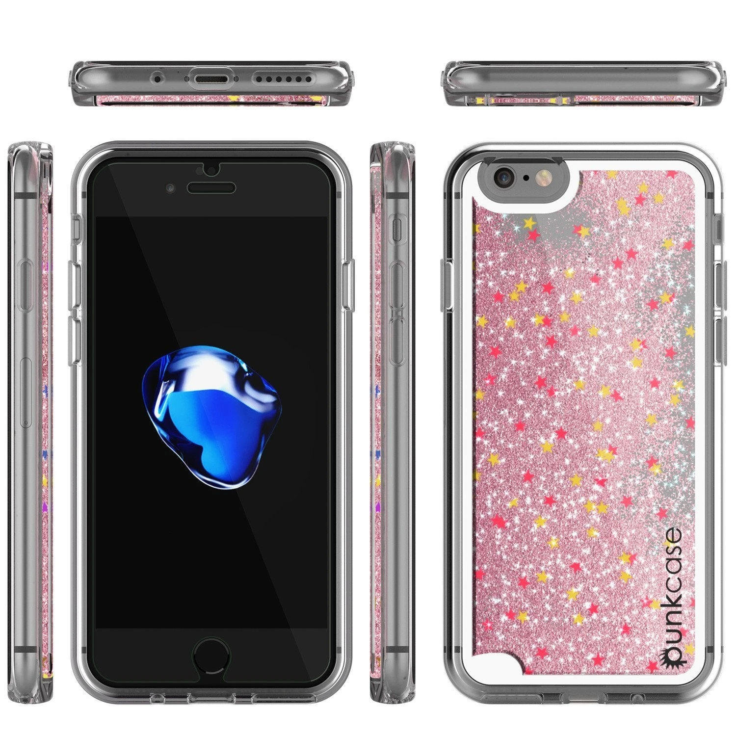 IPhone 8 Case, PunkCase LIQUID Rose Series, Protective Dual Layer Floating Glitter Cover 5 IPhone 8 Case, PunkCase LIQUID Rose Series, Protective Dual Layer Floating Glitter Cover - Image 3