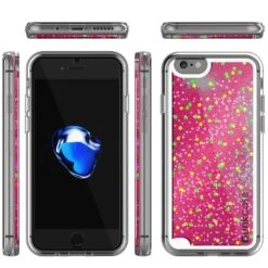 IPhone 8 Case, PunkCase LIQUID Pink Series, Protective Dual Layer Floating Glitter Cover -Phone Vibe Shop group liquid iphone 7 9509fcf4 2693 4099 b5f2 d9261faa344b