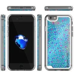 IPhone 7 Case, PunkCase LIQUID Teal Series, Protective Dual Layer Floating Glitter Cover -Phone Vibe Shop group liquid iphone 7 b5db5fe2 5af5 4d46 9ac0 09638a58d6e7
