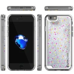 IPhone 7 Case, PunkCase LIQUID Silver Series, Protective Dual Layer Floating Glitter Cover -Phone Vibe Shop group liquid iphone 7 e3c1377a 929d 4bf1 abda 861d1a5ccc0e