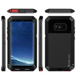 Galaxy S8 Case, PUNKcase Metallic Black ShockproofSlim Metal Armor Case -Phone Vibe Shop group metallic S8 f5819375 9e37 49d9 a148 665b4635998f