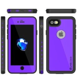 IPhone SE (4.7") Waterproof Case, Punkcase [Purple] [StudStar Series] [Slim Fit][IP68 Certified][Dirtproof] [Snowproof] -Phone Vibe Shop group studstar iphone 7 8ca3c777 e615 4750 b1cc e3456d8b3f41