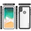 IPhone X Waterproof IP68 Case, Punkcase [White] [StudStar Series] [Slim Fit] [Dirtproof] -Phone Vibe Shop group studstar iphone8