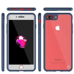 IPhone 8+ Plus Case [MASK Series] [NAVY] Full Body Hybrid Dual Layer TPU Cover W/ Protective Tempered Glass Screen Protector -Phone Vibe Shop group themask phone 7 8765a612 6b25 4947 90e6 b28dcb6d6155