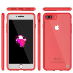 IPhone 8+ Plus Case [MASK Series] [RED] Full Body Hybrid Dual Layer TPU Cover W/ Protective Tempered Glass Screen Protector -Phone Vibe Shop group themask phone 7 9dd95df9 b766 48f0 a831 6e387bc0d6e2