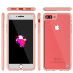 IPhone 8+ Plus Case [MASK Series] [PINK] Full Body Hybrid Dual Layer TPU Cover W/ Protective Tempered Glass Screen Protector -Phone Vibe Shop group themask phone 7 ff5c3098 3f58 41d7 9fd1 1ec641c03e28