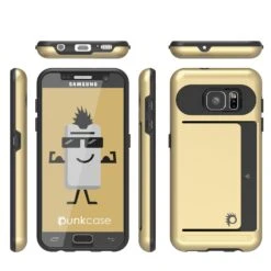 Galaxy S7 Case PunkCase CLUTCH Gold Series Slim Armor Soft Cover Case W/ Tempered Glass -Phone Vibe Shop group wallet samsung s7 db281288 ac3b 431c 938d dcc4782790f3