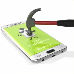 Galaxy S6 Edge Plus White Punkcase Glass SHIELD Tempered Glass Screen Protector 0.33mm Thick 9H