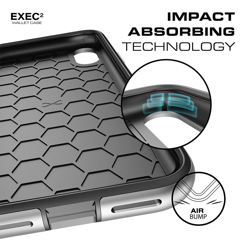 IPhone 7+ Plus Case , Ghostek Exec 2 Series For IPhone 7+ Plus Protective Wallet Case [BLACK] - Image 6