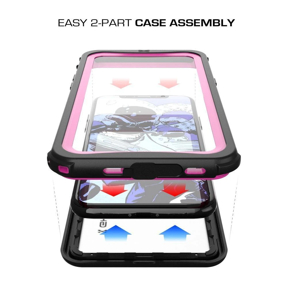 Ghostek Nautical Ultra Slim IPhone X Waterproof Case Fully Sealed Drop Resistant | Swimming Fishing Boating Snorkeling Jet Skiing Sailing Canoeing Kayaking Surfing Scuba Diving | Pink - Image 3