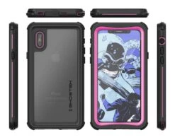 Ghostek Nautical Ultra Slim IPhone X Waterproof Case Fully Sealed Drop Resistant | Swimming Fishing Boating Snorkeling Jet Skiing Sailing Canoeing Kayaking Surfing Scuba Diving | Pink -Phone Vibe Shop iPhone 8 Case Ghostek Nautical Series for iPhone 8 iPhone Pro Rugged Heavy Duty Case PINK9 d344a923 4f7e 4a5f b5cc e1aa51df3b91