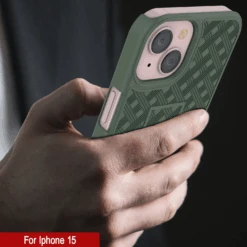 IPhone 15 Case With Tempered Glass Screen Protector, Holster Belt Clip & Built-In Kickstand [Green] -Phone Vibe Shop image 2025 02 27T161032.258