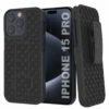 IPhone 15 Pro Case With Tempered Glass Screen Protector, Holster Belt Clip & Built-In Kickstand [Black] -Phone Vibe Shop image 2025 02 27T165033.659