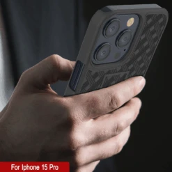 IPhone 15 Pro Case With Tempered Glass Screen Protector, Holster Belt Clip & Built-In Kickstand [Black] -Phone Vibe Shop image 2025 02 27T165041.852