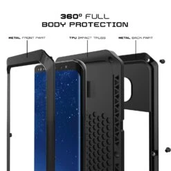 Galaxy S8 Case, PUNKcase Metallic Black ShockproofSlim Metal Armor Case -Phone Vibe Shop inner2 metallic S8 efce7634 e6cd 4e30 a0b4 b497c60877e4