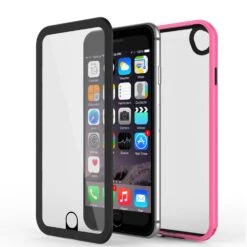 Apple IPhone 7/6s/6 Waterproof Case, PUNKcase CRYSTAL 2.0 Pink W/ Attached Screen Protector| Warranty