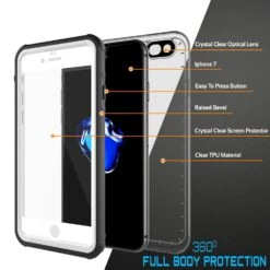 Apple IPhone 8 Waterproof Case, PUNKcase CRYSTAL White W/ Attached Screen Protector| Warranty 12 Apple IPhone 8 Waterproof Case, PUNKcase CRYSTAL White W/ Attached Screen Protector| Warranty -Phone Vibe Shop inner crystal iphone 7 9db18b38 22d4 4bbb 8b7b dc36fa3959f3