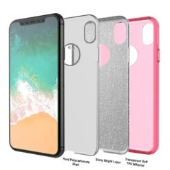 IPhone X Case, Punkcase Galactic 2.0 Series Ultra Slim W/ Tempered Glass Screen Protector | [Pink] -Phone Vibe Shop inner galactic 2 96cea455 a20c 40e6 92c0 d4da4a56c707