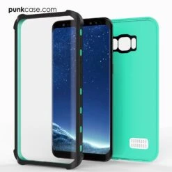 Galaxy S8 Plus Waterproof Case, Punkcase KickStud Teal Series [Slim Fit] [IP68 Certified] [Shockproof] [Snowproof] Armor Cover. -Phone Vibe Shop inner kickstand galaxy s8 946bc536 708c 4153 84a2 46a654638ad4