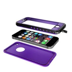 IPhone 5S/5 Waterproof Case, PunkCase StudStar Purple Case Water/Shock/Dirt Proof | Lifetime Warranty -Phone Vibe Shop inner layers 71d463eb 9a0d 41a6 a85c 4fecaa00796a