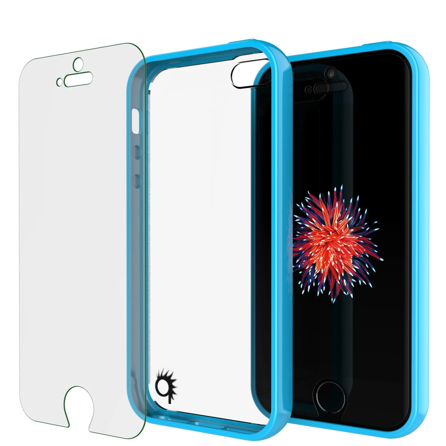 IPhone SE/5S/5 Case Punkcase® LUCID 2.0 Light Blue Series W/ PUNK SHIELD Screen Protector | Ultra Fit 4 IPhone SE/5S/5 Case Punkcase® LUCID 2.0 Light Blue Series W/ PUNK SHIELD Screen Protector | Ultra Fit - Image 2